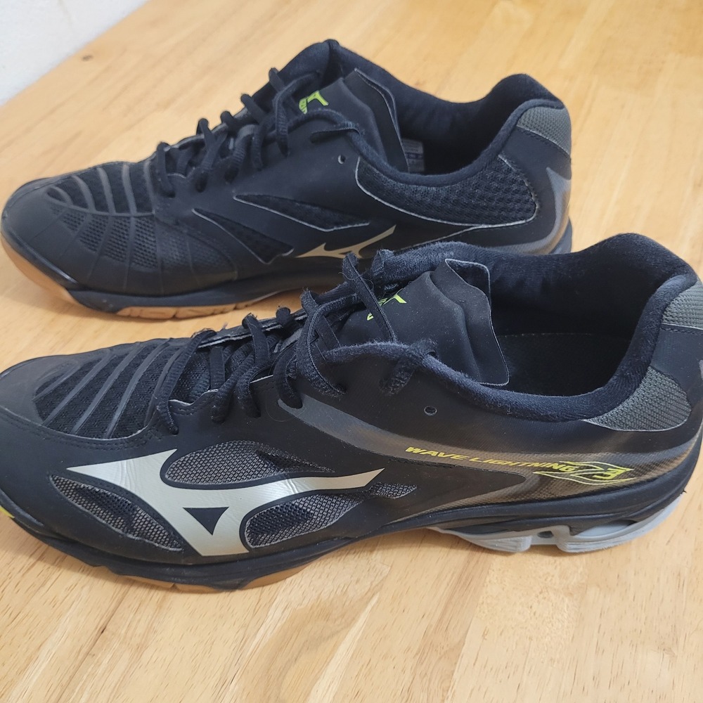 Mizuno Wave Lightning Z3 Mens Volleyball Shoes Black Silver V1GA170011 Size 14
